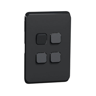 CLIPSAL Iconic Switch Series Black - Skin Only